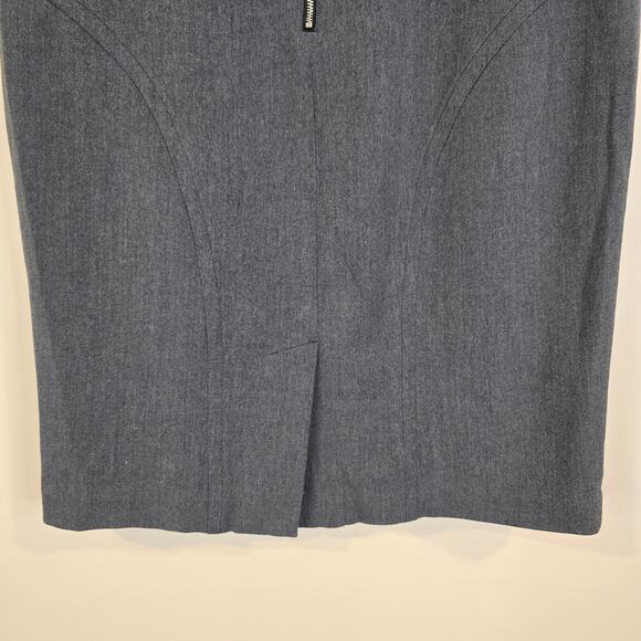 Women's Worthington Gray Knee Length Lined Pencil Skirt | Size 6 - Picture 6 of 9